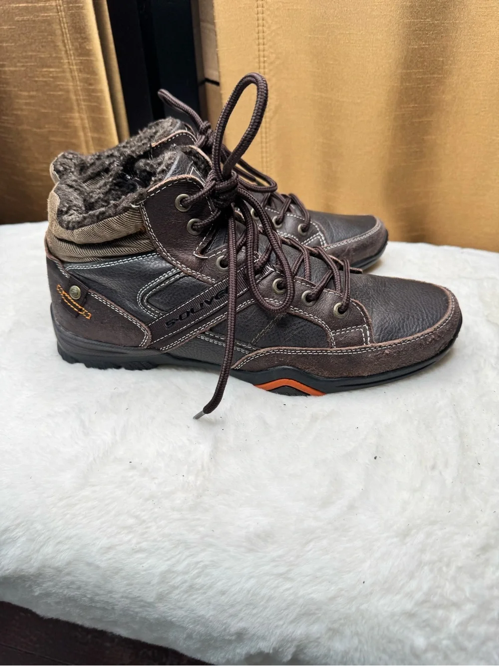 S.Oliver Brown Leather Comfort Walking Shoes Est Women’s 9